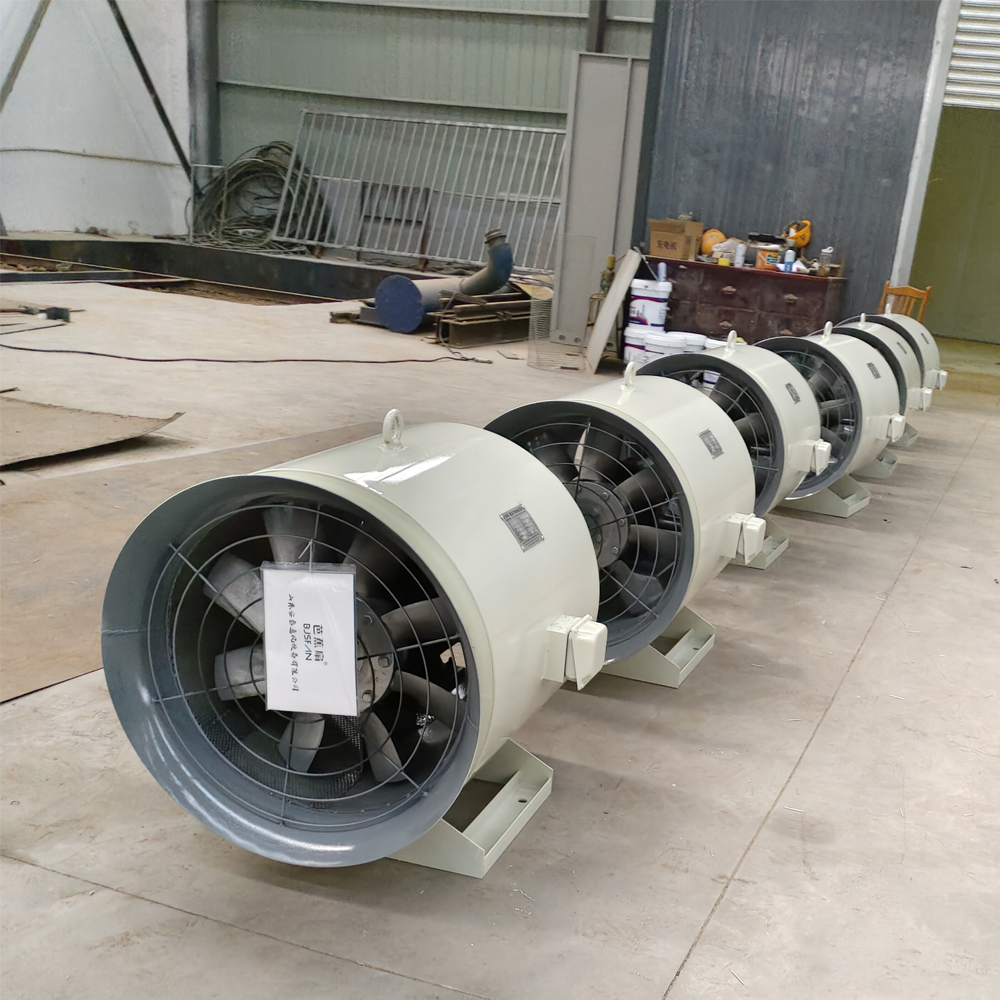 Shandong Hanqi Mixed-flow Double-speed Explosion-proof Duct Fan Pressurized Fan 30kw 1450rpm Chinafactory BJSF Brand