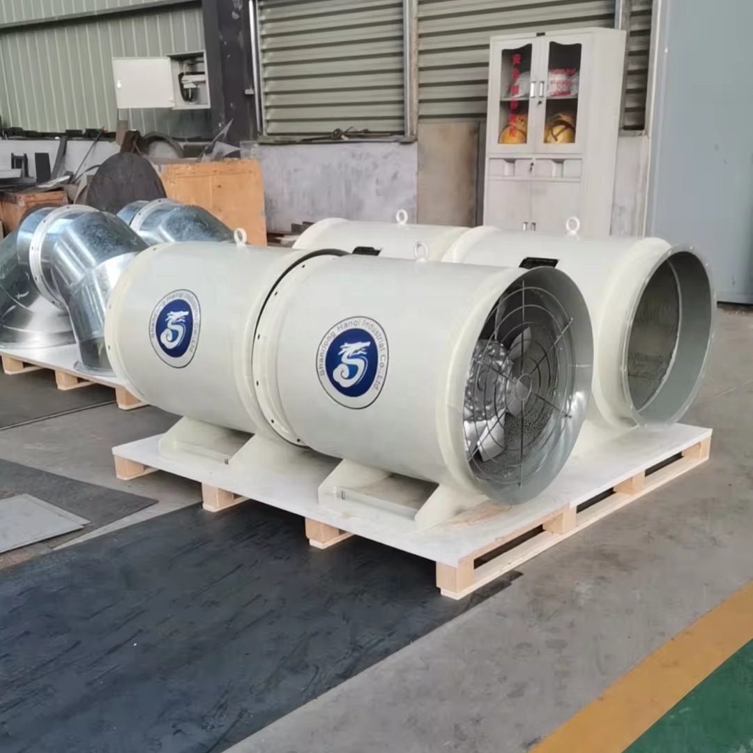 Shandong Hanqi Mixed-flow Double-speed Explosion-proof Duct Fan Pressurized Fan 30kw 1450rpm Chinafactory BJSF Brand