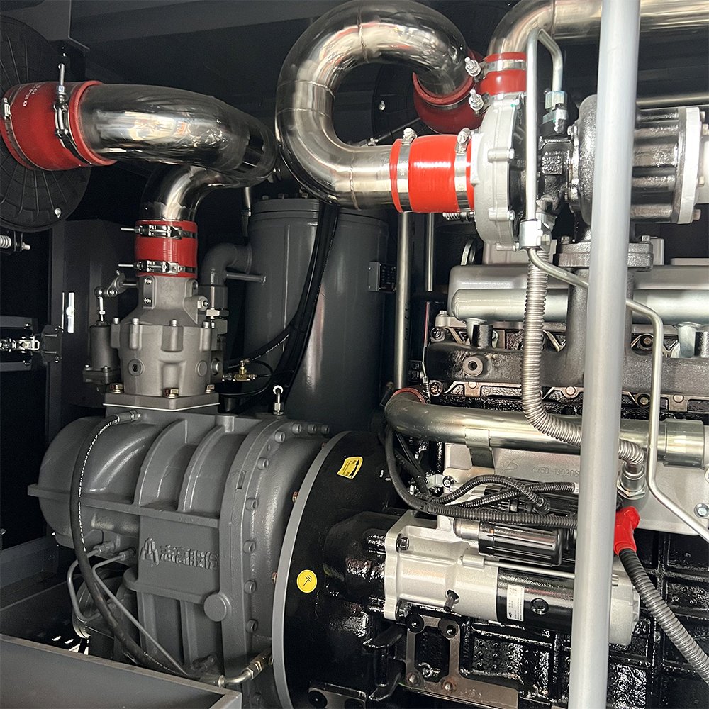 145SCYT ZHIGAO 18bar Diesel Engine Screw Compressors Portable air Compressors for Construction Work Mine Drilling Rig