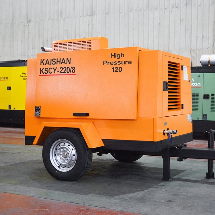 Kaishan Original kscy-550/13 220/8 Mobile Diesel Screw Air Compressor