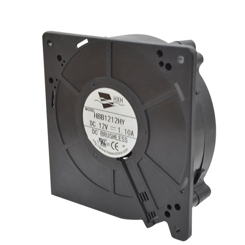 High Air Flow Dc Axial Blower Fan 120mm 12v Centrifugal Fan CE Large Plastic Car Screwing Radial Fan High Performance PBT CN;GUA