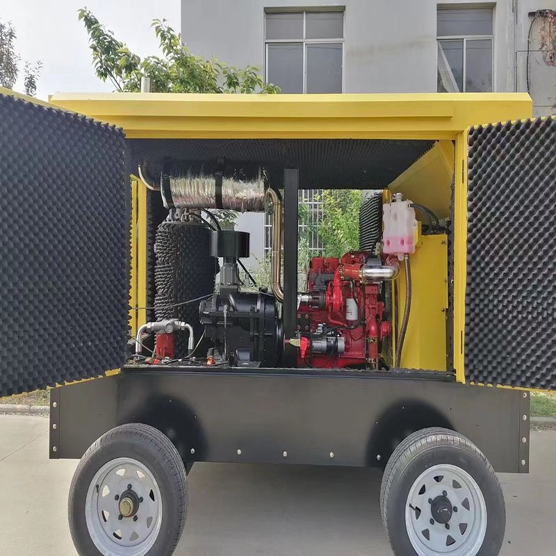 60KW Hot Selling Product Single-compression Diesel Mobile Screw Air Compressor