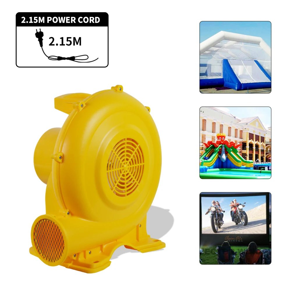 1/2HP 350W 630CFM Electric Inflatable Air Blower Pump Fan Bounce House Blower Handle Inflatable Blower for Balloon Boat