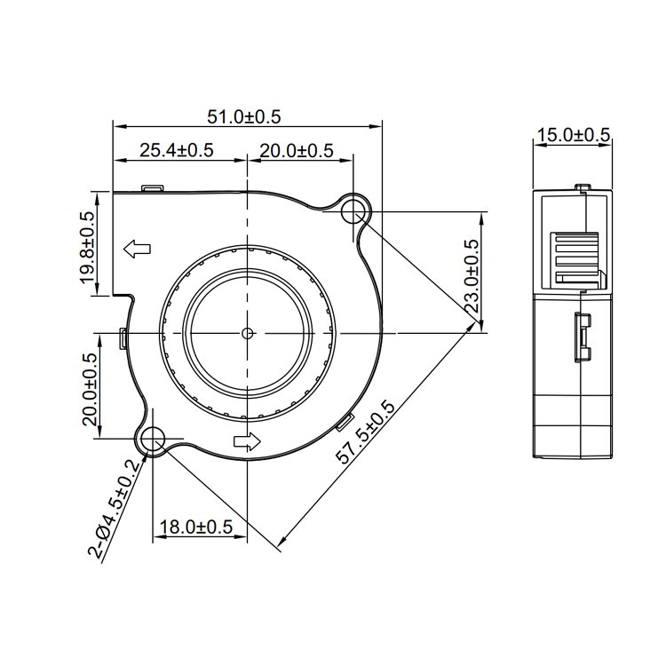5015 Model 50x50x15mm Dc 12v Soundless Aroma Diffuser Electronic Device Blower Ps4 Cooling Fan