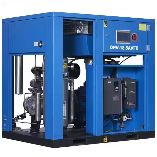Factory Direct 20HP/15Kw 8 Bar 10 Bar 13 Bar Electrical Compressor Variable Frequency Screw Air Compressor