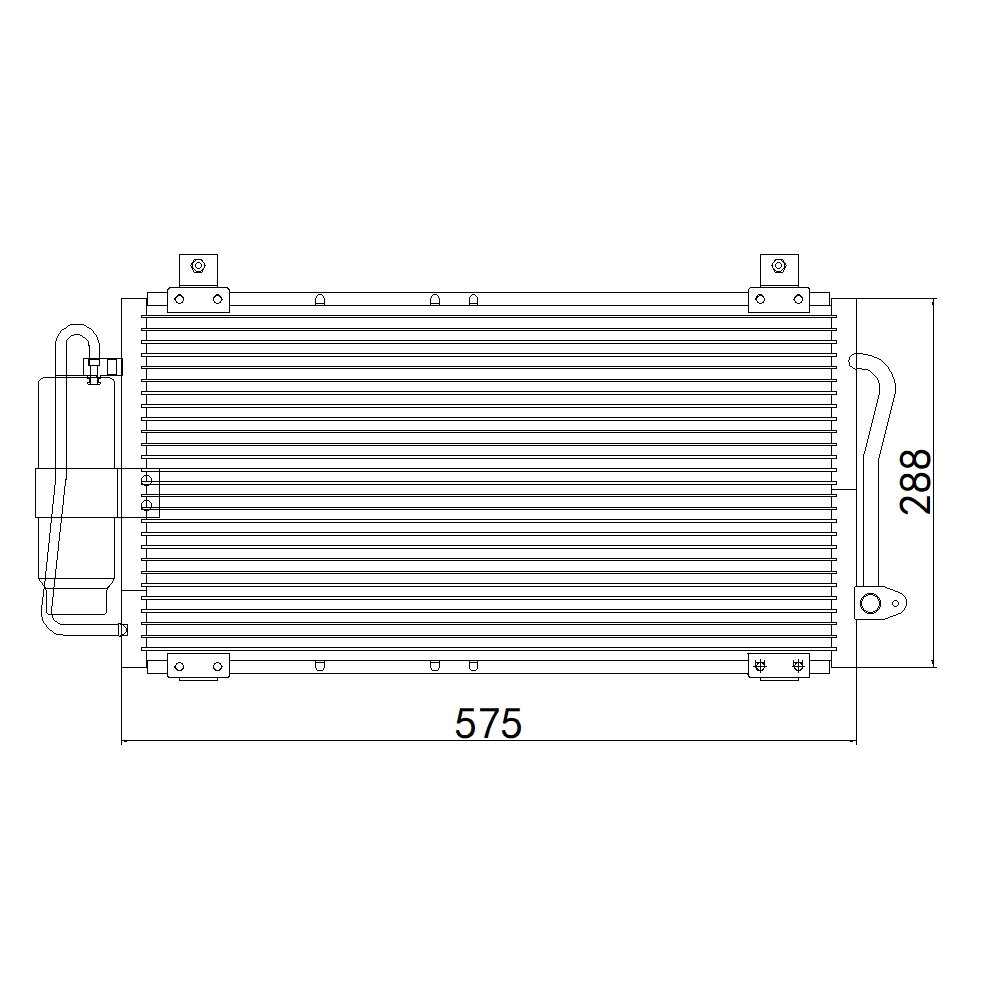 Aftermarket Car Auto Air Conditioning System Auto AC Condenser for CORSA CELTA OEM 93378126