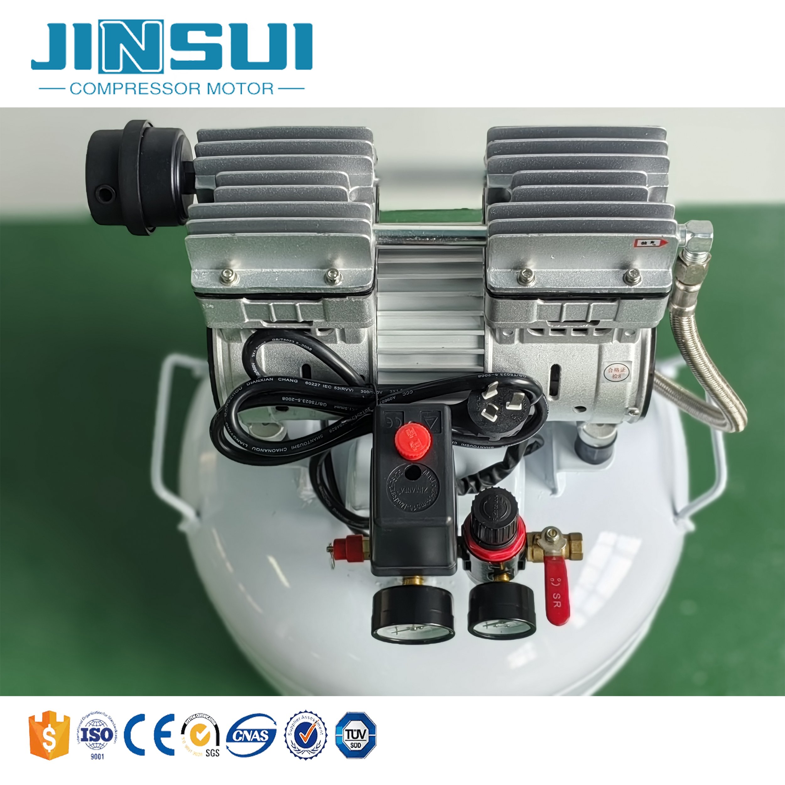 Professional Silent Compressor Portable 750W 1HP Dental Air Compressor With 35L Tank
