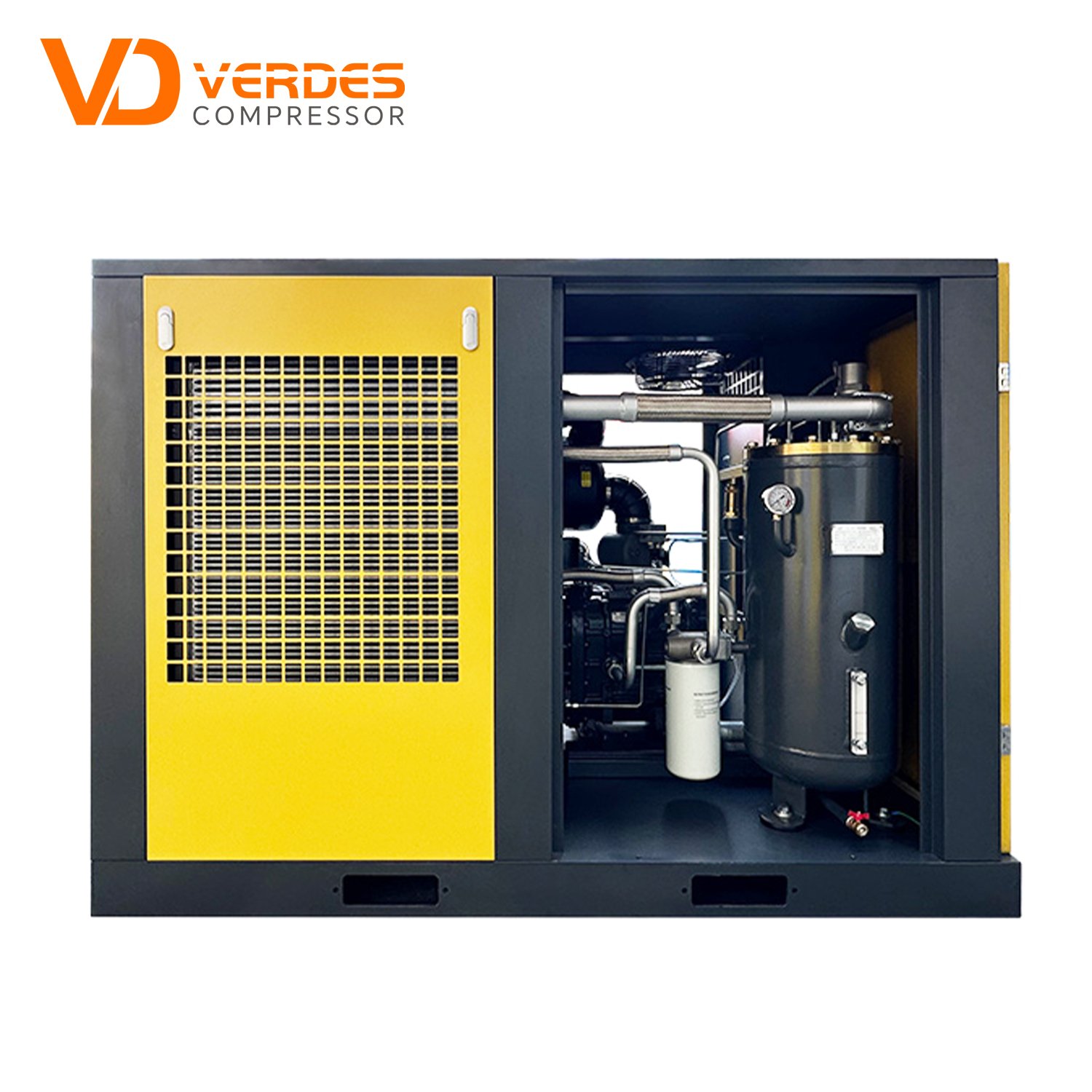 Energy Saving 22kw 37kw 110kw 132kw 160KW 200HP Dual Stage Screw air Compressor 55kw Industrial Two Stage air Compressor 45kw