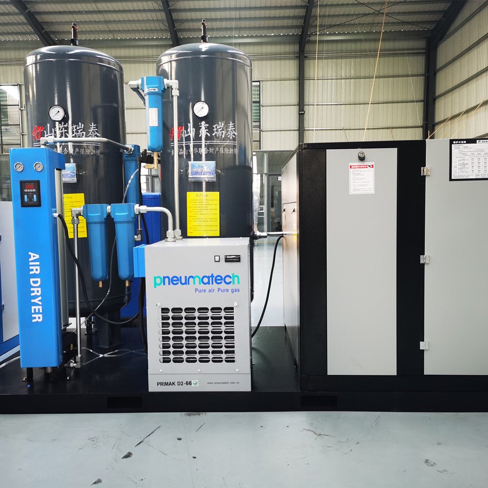 55Kw 20Bar High Pressure Laser Cutting Skid Mounted Screw Air Compressor