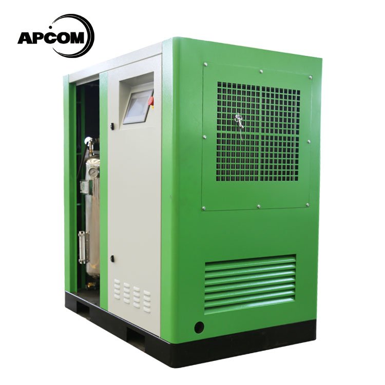 APCOM 6m3/min 10bar 190CFM 50HP 37KW Screw Oil Free air Compressor