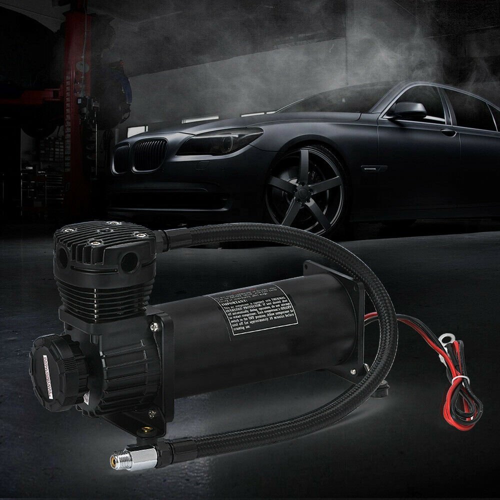 Air Bag Suspension System Universal Fitment Black Air Compressor