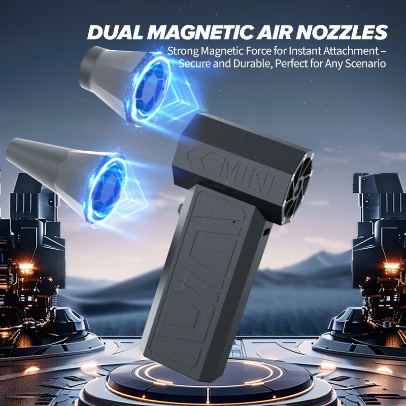 Mini Turbo Jet Fan with 90000 RPM Powerful Air Blower High-Speed Duct Fan Brushless Motor Electric Dryer for DIY