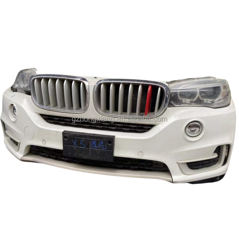 For BMW X5 F15 Bodykit Front Bumper Grille Radiator Electronic Fan Grill Frame Air Tube Water Tank Condenser Base Fog Light Cut