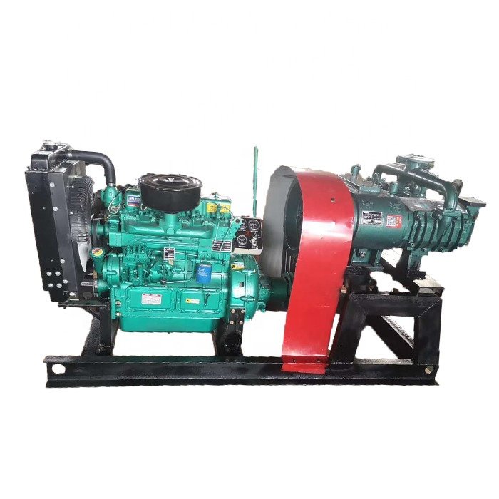 12m3 HYCW-12/2 Bohai Hanging air Compressor With Engine for Cement Bulker