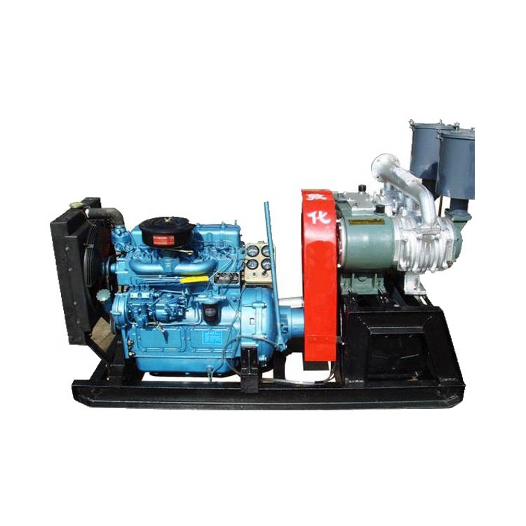 12m3 HYCW-12/2 Bohai Hanging air Compressor With Engine for Cement Bulker