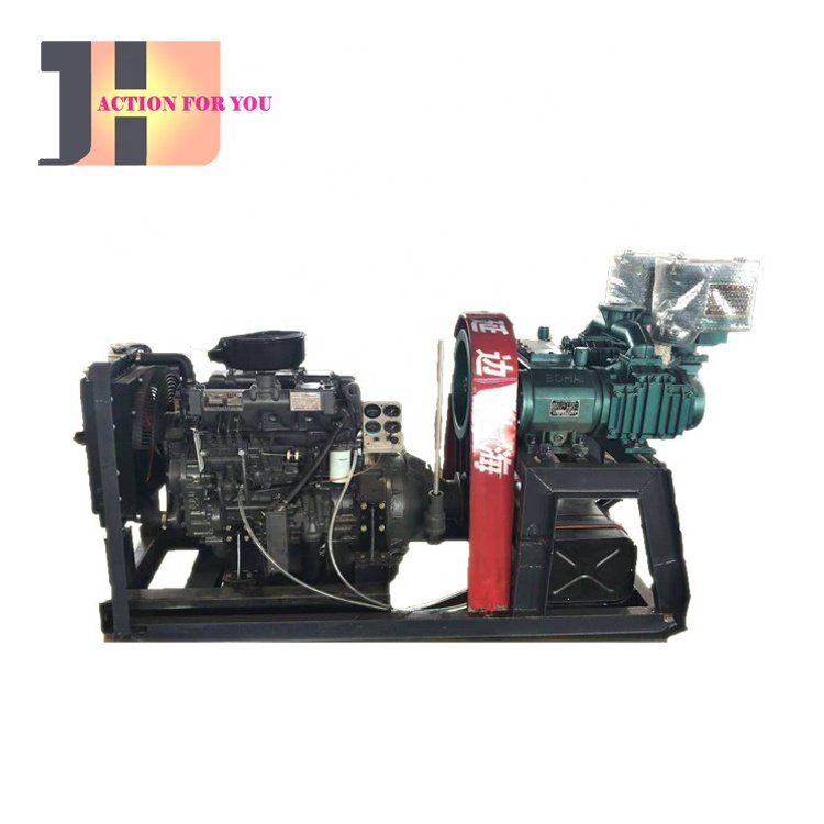 12m3 HYCW-12/2 Bohai Hanging air Compressor With Engine for Cement Bulker