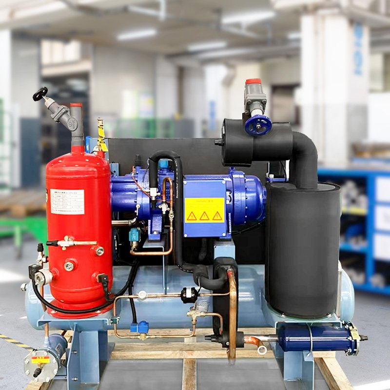 Compressor 210T Capacity Air Cooled Screw Condensing Units for Cold Freezer Room