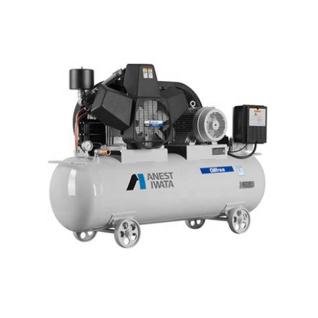 Made in Japan Anest Iwata Piston Type Oil Free air Compressor with air Tank
