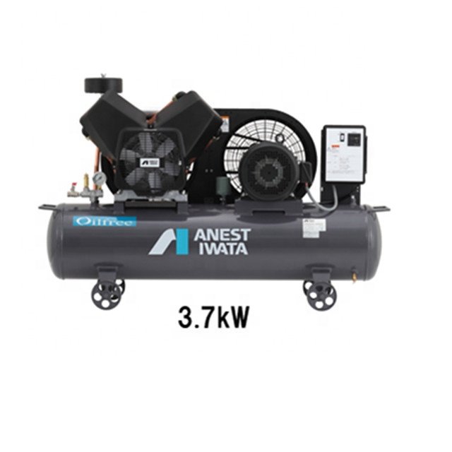 Made in Japan Anest Iwata Piston Type Oil Free air Compressor with air Tank