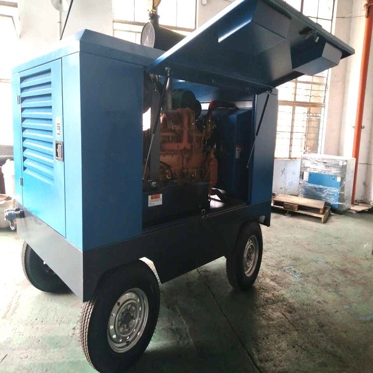 Portable Industry Diesel 7 M3/Min 7 Bar Screw Air Compressor Buy in China Used for Rock Blasting