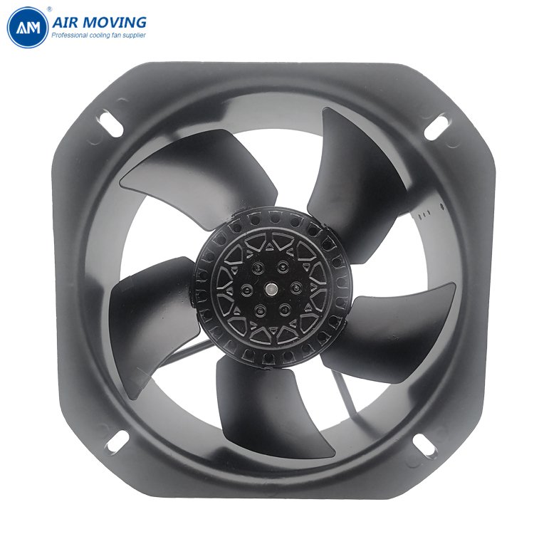 AM22580H2 220V All-metal Fan AC 225X225X80MM 50/60Hz 680CFM 80W 2700RPM 22580MM Ball Bearing Axial Fan for Control Cabinet