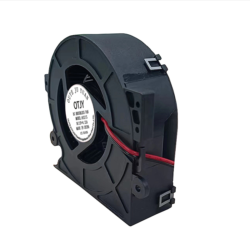 8025 DC fan cooling fan high air volume double ball nail vacuum cleaner fan