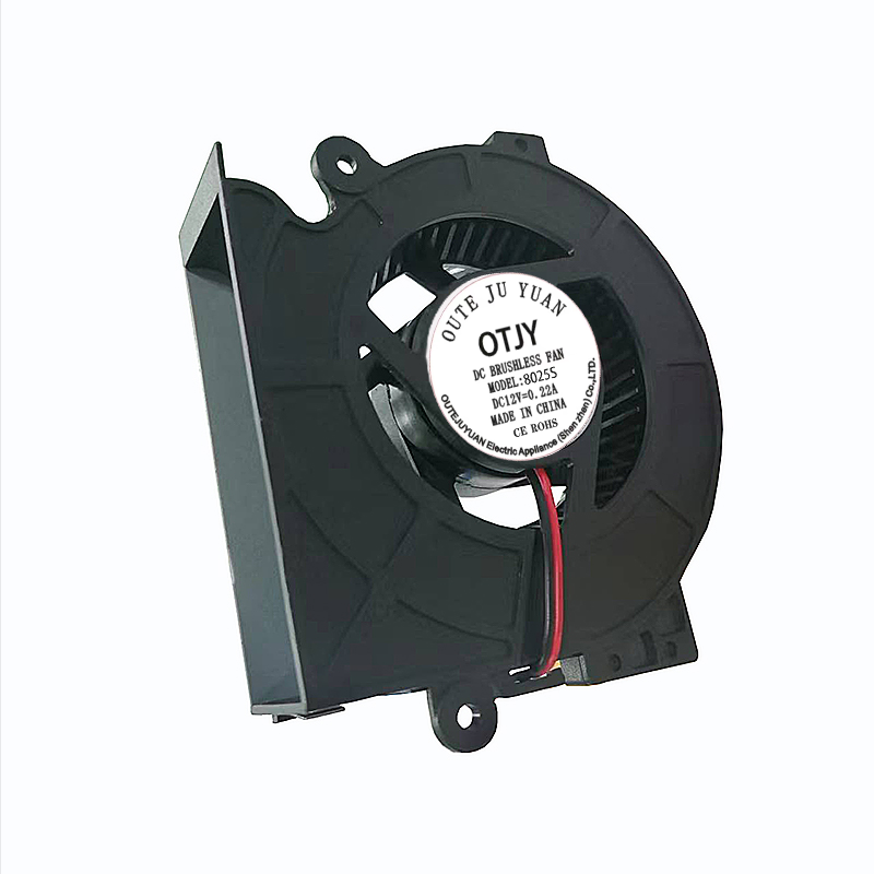 8025 DC fan cooling fan high air volume double ball nail vacuum cleaner fan