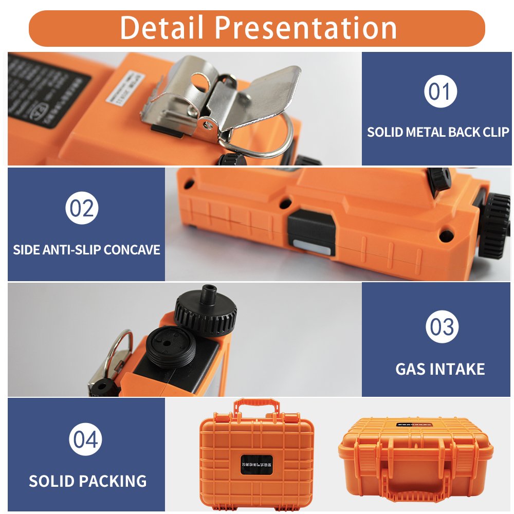 AIKESI X-4BX Handheld Multi Bio Gas Analyzer Landfill Gas Monitor for CH4 CO2 H2S O2 With External Air Pump