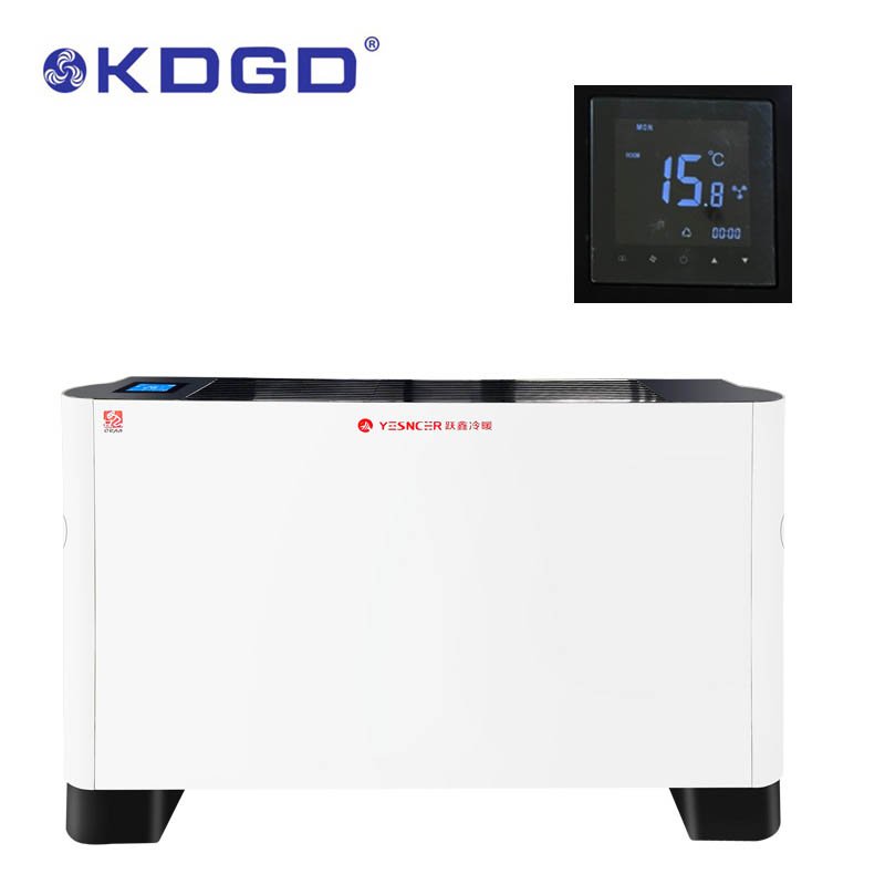 235mm Exposed Horizontal Installation Wall Slim Ultra Thin Floor Standing Fan Coil Unit for Central Air Conditioner