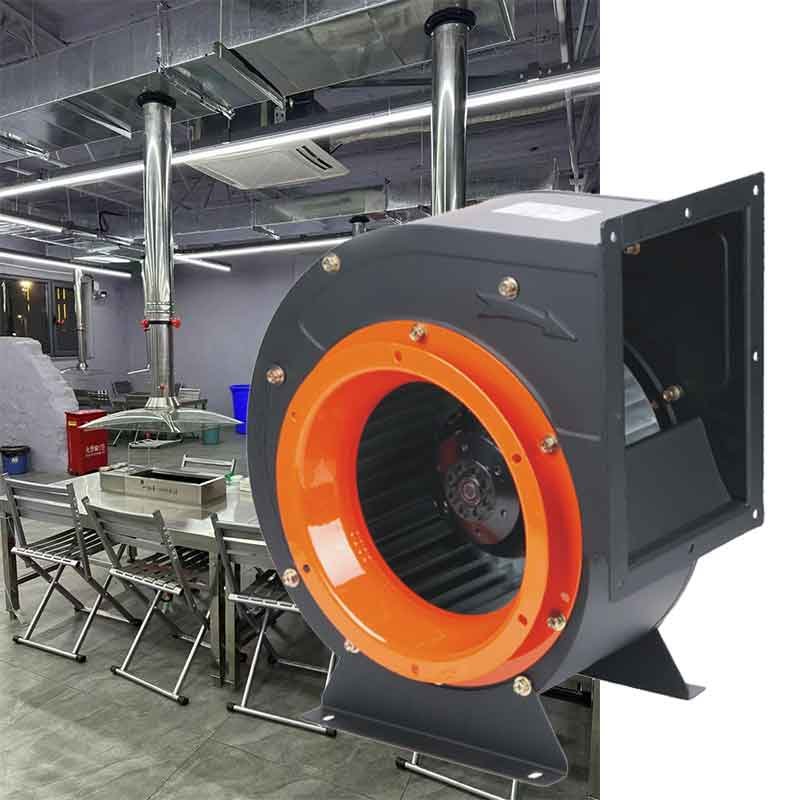 Powerful Motor 1900W 4400CMH Single Inlet Centrifugal Fan Direct Driven Kitchen Exhaust Fans