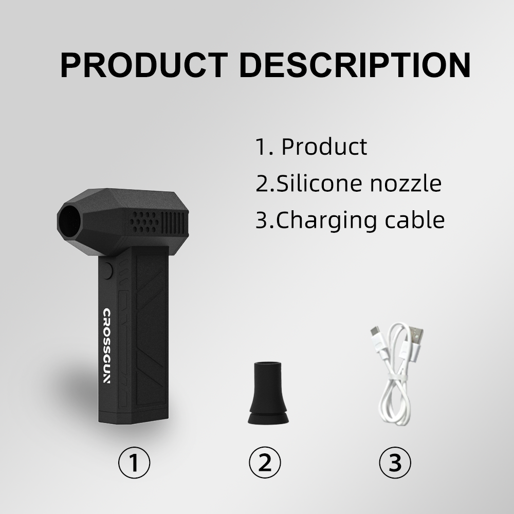 Portable Wireless Mini Jet Fan Super Power Air Turbo Dry Blower Industrial Grade Car Vacuum Battery Power Source for Cleaner