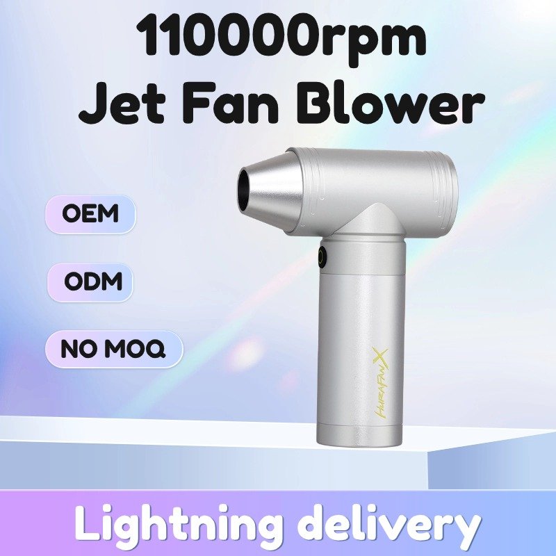 Al6063 CNC Carving 2024 Latest Portable 3300mah Electric Turbo Jet Blower Powerful Air Duster Cleaner for Car and Outdoor Use