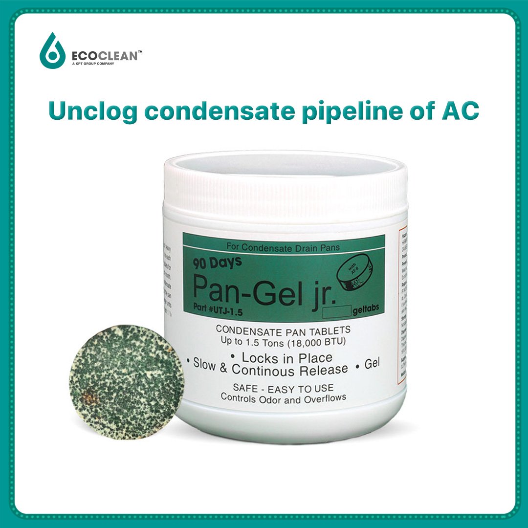 Tablets Prevent Build up Waste, Odor in the Condensate Drain Pipe of Air Conditioner - Aircon Cleaning System