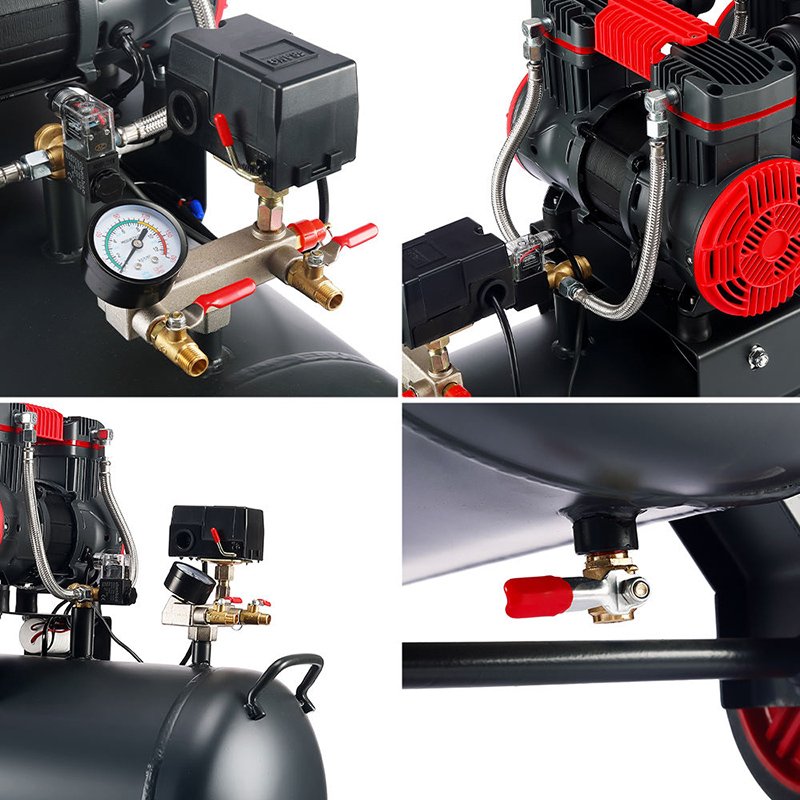 OUBAO Compresor Electrico Small Portable Aircompressor Silent Oilless Oil Free Air Compressor for Spray Painting