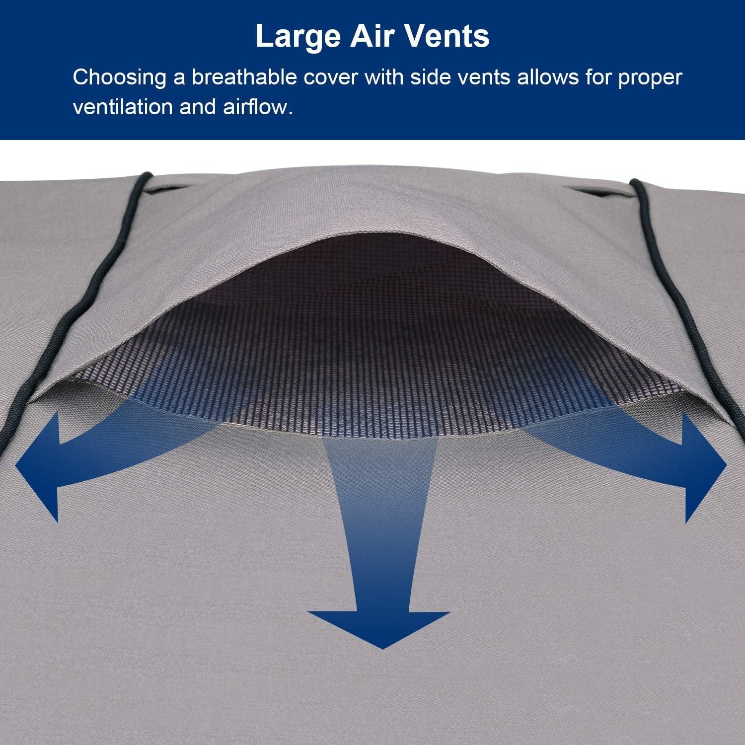 600D Oxford Fabric Winter AC Cover Durable Heavy Duty Waterproof AC Cover Square Premium Outdoor Air Conditioner Cover