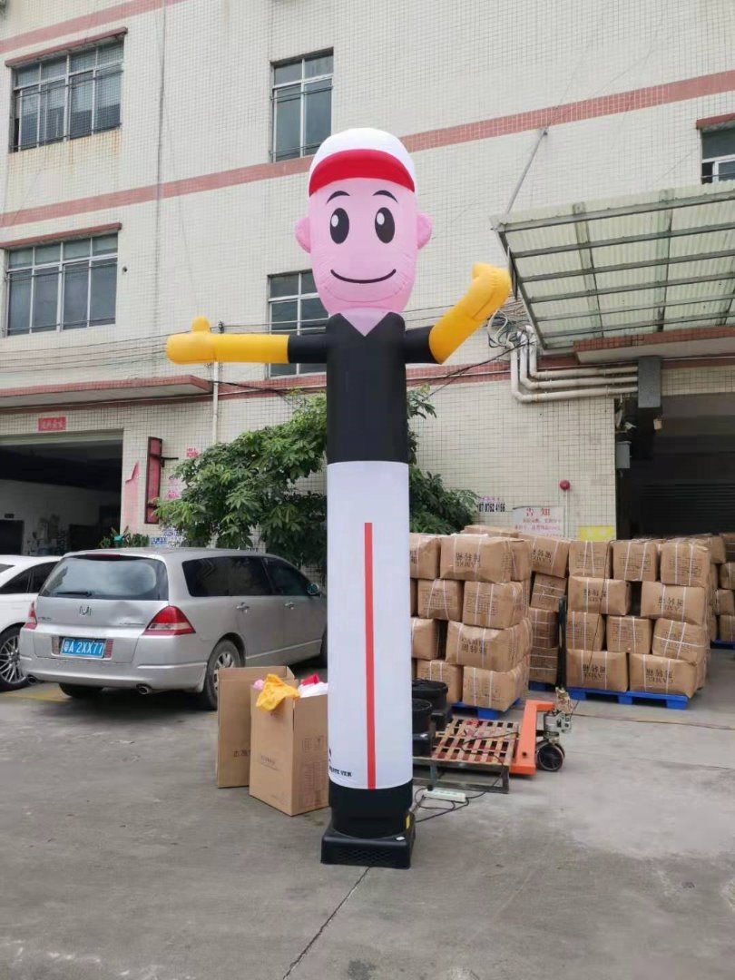 Funny Inflatable Waves Sky Air Dancer Two Legs Tube Man Dancing Air Blower for Advertising Inflatables