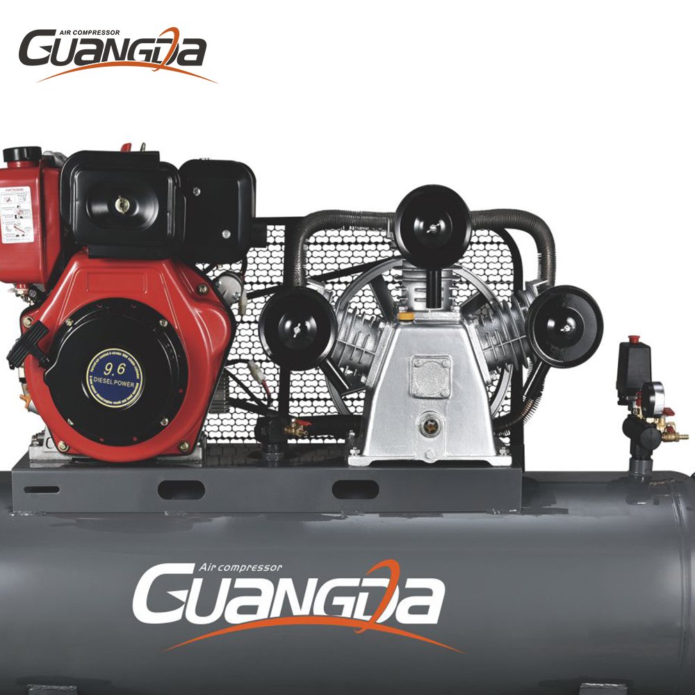 High Quality Cheap Industry air Compressor With Gasoline Engine 10HP 250L