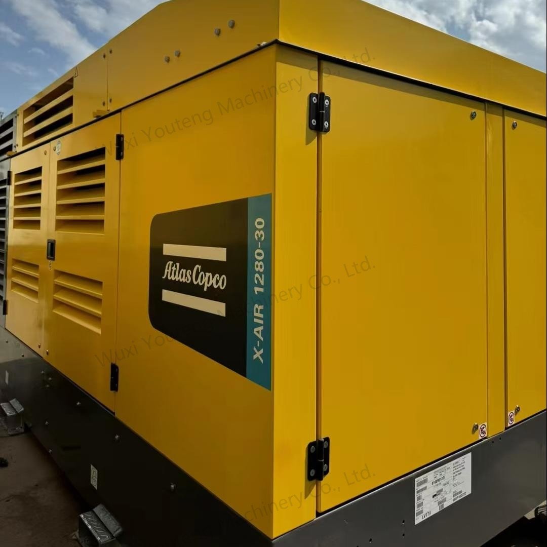 Atlas Copco Xair 1280cfm Mobile Diesel Engine Air Compressor High-Pressure 25bar/30bar Core Components Motor Gear Bearing