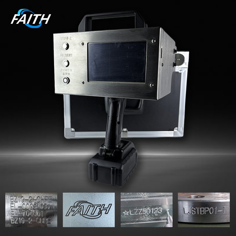 Portable Handheld Dot Peen Marking Machine Pneumatic Metal Stamping with Core Motor for Letter Plate Marking Dot Pin