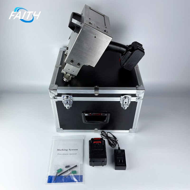 Portable Handheld Dot Peen Marking Machine Pneumatic Metal Stamping with Core Motor for Letter Plate Marking Dot Pin