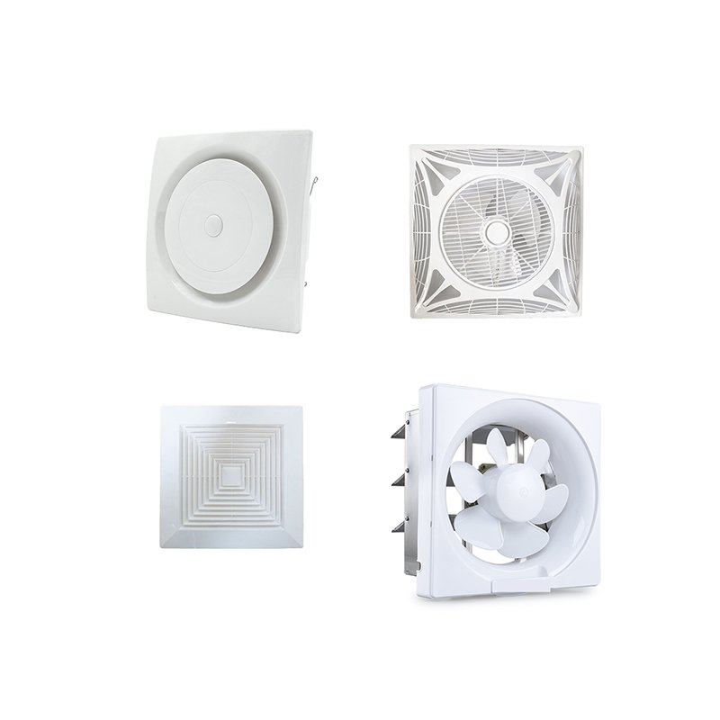 6 Inch Low Noise Bathroom Ventilation Wall Mount Ceiling Plastic Ventilation Silent Ceiling Exhaust Fan