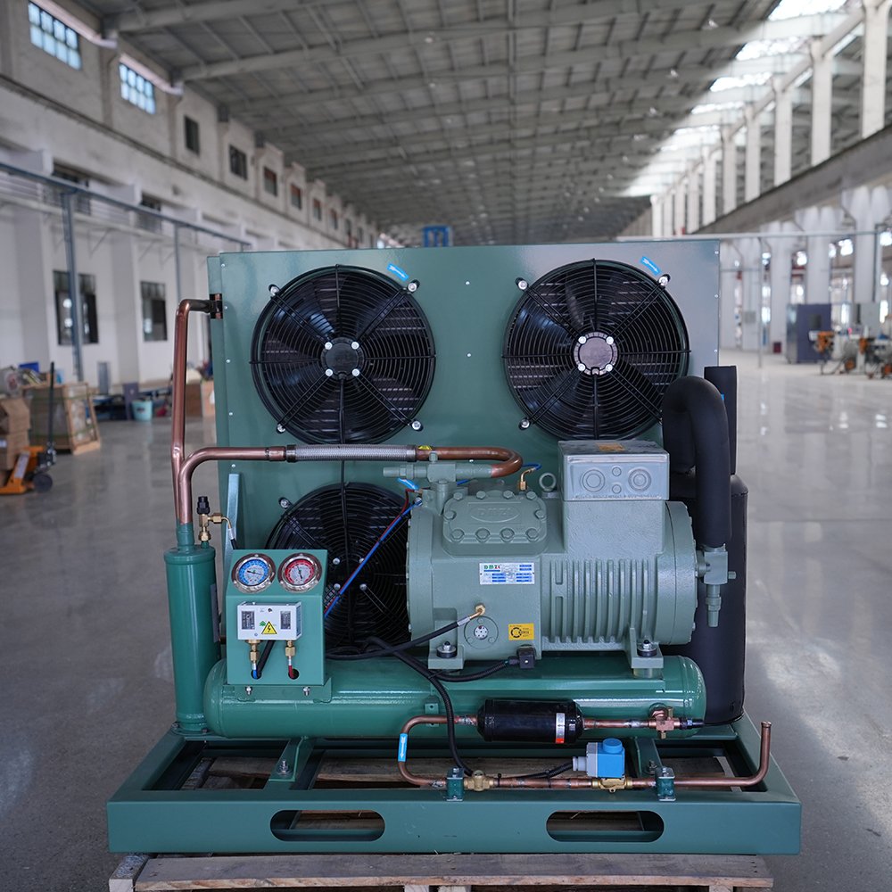 15hp 20hp 30hp 40hp 50hp Blast Freezer Air Cooled Semi Hermetic Compressor Bitzer Refrigeration Condensing Unit for Cold Room