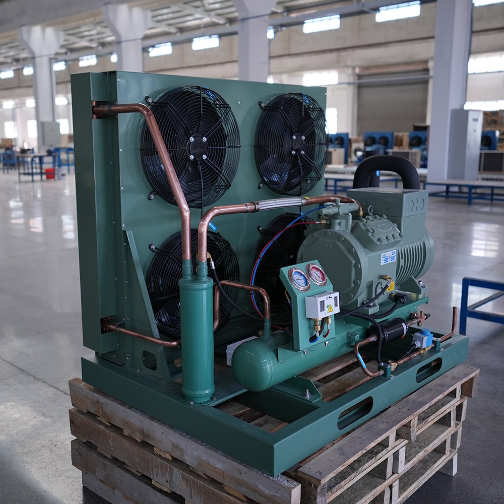 15hp 20hp 30hp 40hp 50hp Blast Freezer Air Cooled Semi Hermetic Compressor Bitzer Refrigeration Condensing Unit for Cold Room