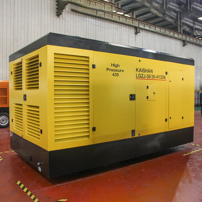 KAISHAN LGZJ-36/30-41/20K Towable Twin Diesel Engine Screw Air Compressors for Well Mine Drilling Rigs