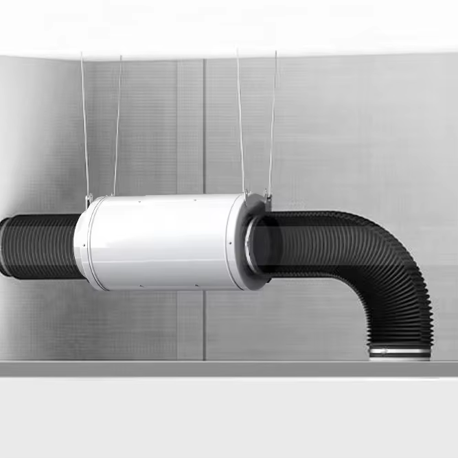 Low Noise Plastic Inline Fan Mixed Flow In-Line Duct EC Fan