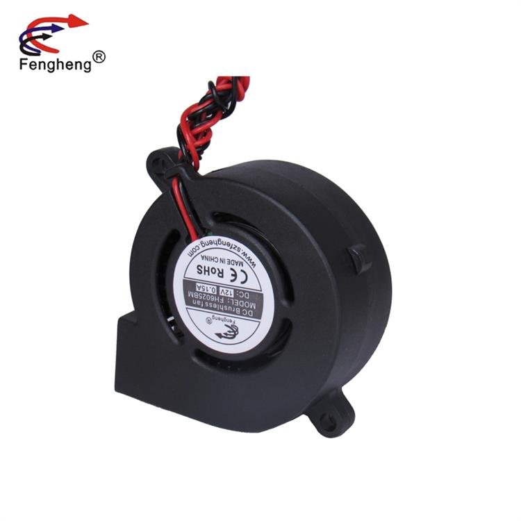 Fengheng Factory Ventilation Fan 6025 60mm 60x60x25mm 12v 24v Sleeve Bearing DC Brushless Turbo Blower Fan