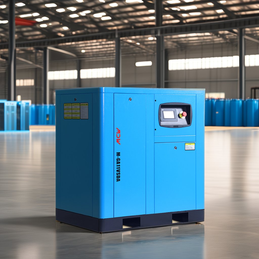 Low Noise 1.7m3/min Compressor De Ar 11kw 15hp Pm Vsd Screw Air Compressor Stationary Screw Air Compressor to Paint