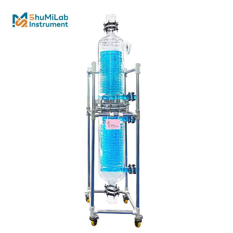 2 Square Meter Corrosion Resistant Coil Glass Heat Exchanger Condenser For Chemical