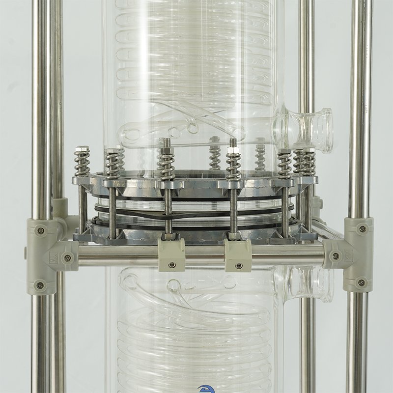 2 Square Meter Corrosion Resistant Coil Glass Heat Exchanger Condenser For Chemical