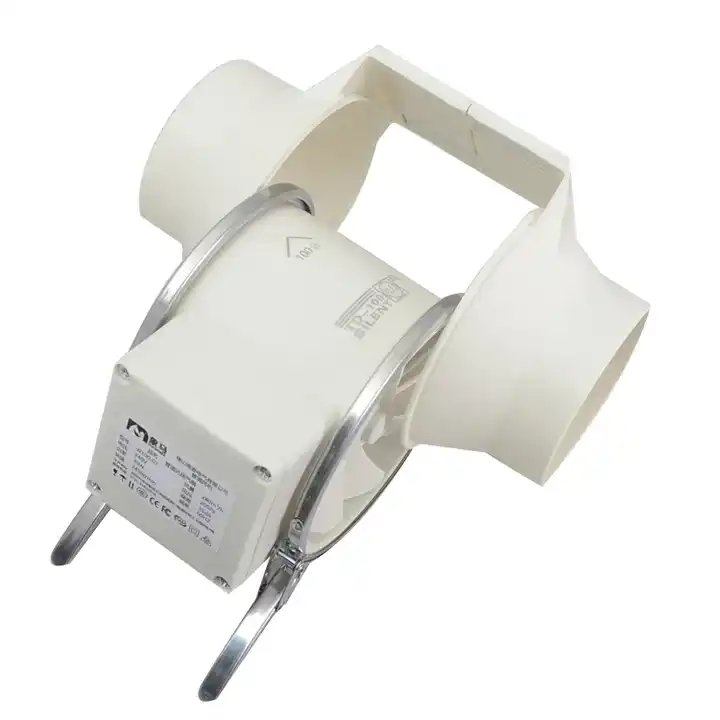 Mixed Flow Axial Straight Duct Fan Electric Mute High Speed of 220 Ac Plastic Ventilation Fan